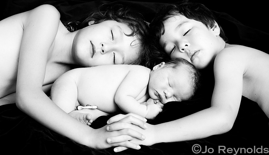 Baby Charlie and Siblings - Sydney Newborn Photographer