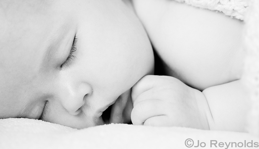 Baby face close up